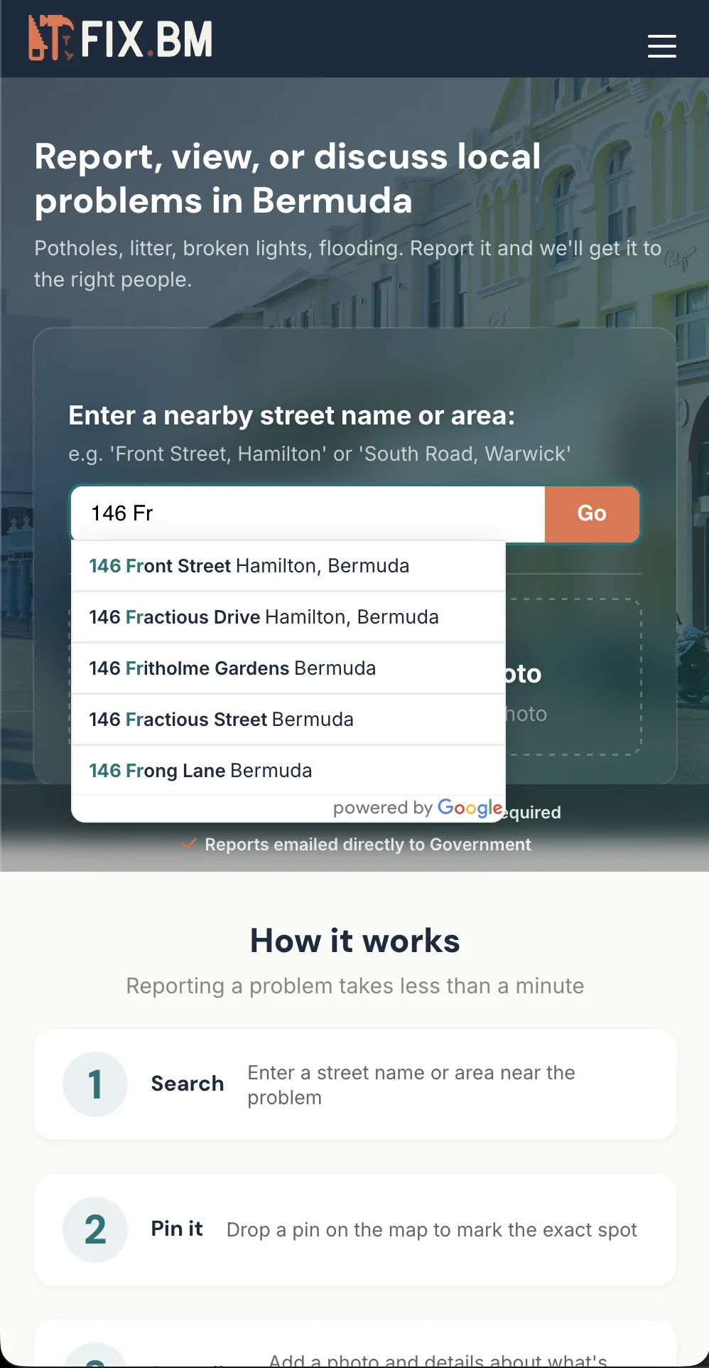 fix.bm report form — mobile
