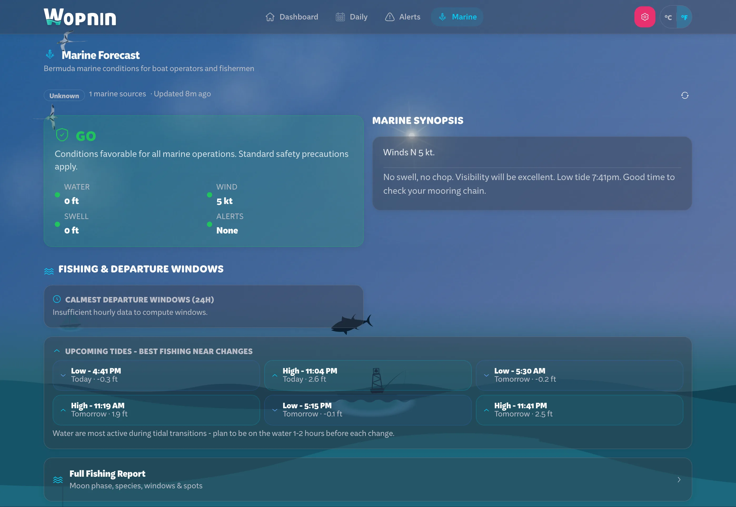 Wopnin marine forecast - desktop